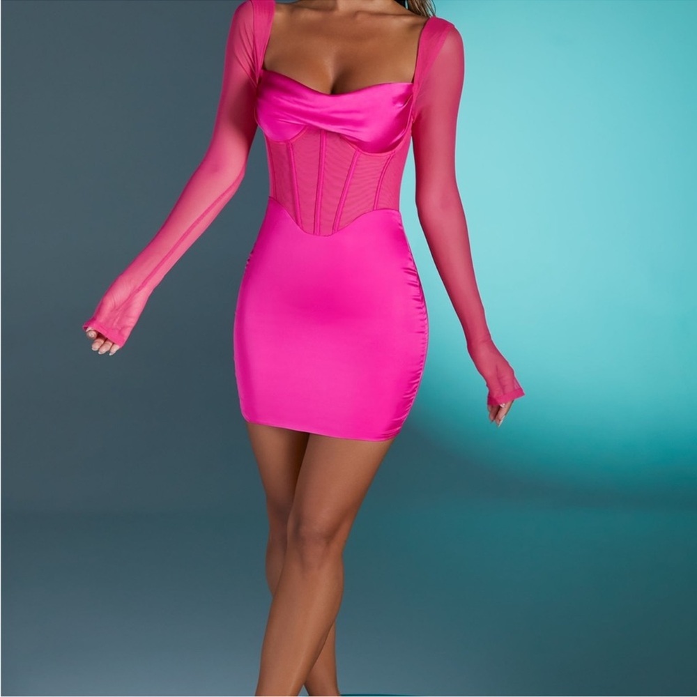 Oh Polly Hot Pink Mini Dress